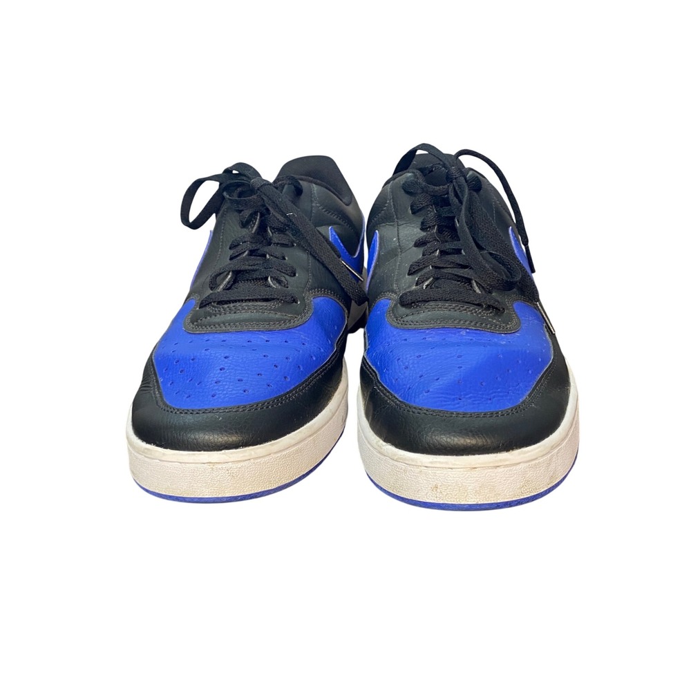 Nike Court Vision Mid Mens Size 14 Black Royal Blue Basketball Sneaker DM8681001 - Picture 8 of 9